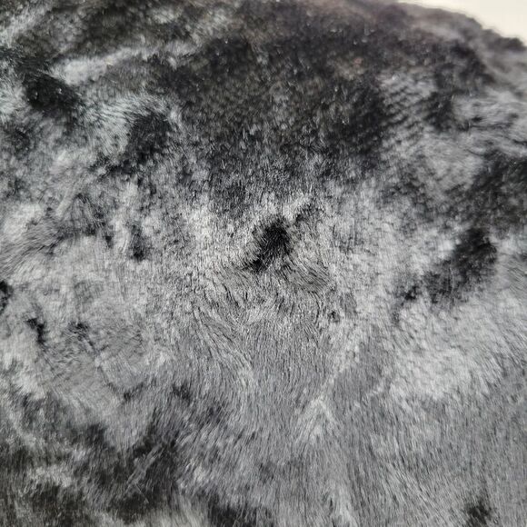 Lafayette 148 Black Velvety Faux Fur Duster Open Style Vest - Picture 7 of 12